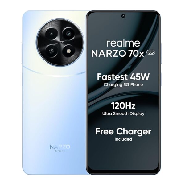 Realme NARZO N61 (Voyage Blue,6GB RAM+128GB Storage) 90Hz Eye Comfort Display | IP54 Dust & Water Resistance | 48-Month Fluency | Charger in The Box